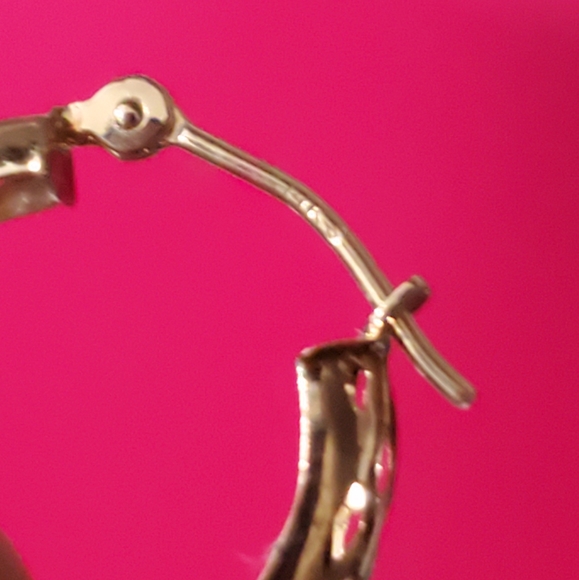 14K Gold Hoop Earrings - Picture 5 of 10